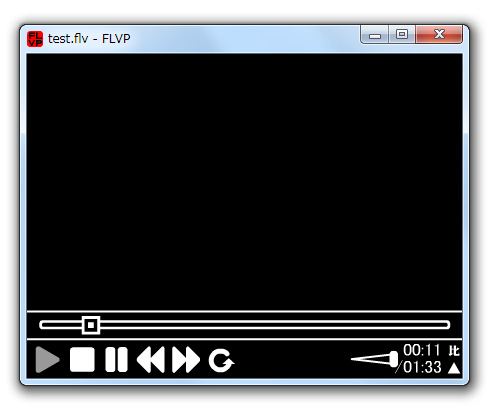 FLV再生で画面真っ黒